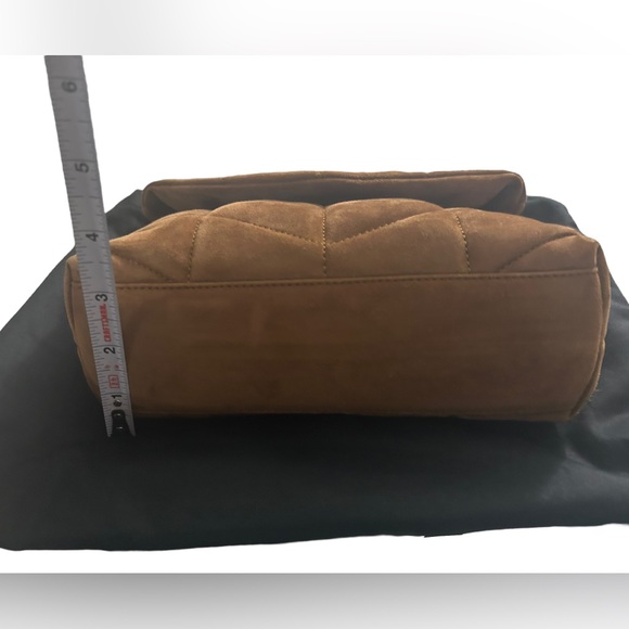 NWT YSL SAINT LAURENT LOULOU PUFFER SUEDE CROSSBODY SHOULDER BAG - Picture 3 of 16